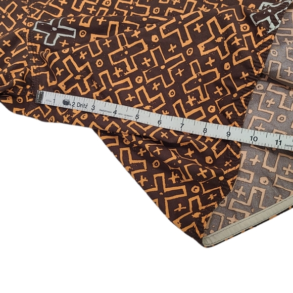 Quiksilver Edition X Print Board Shorts Swim Trunks Brown Men's Size 38 - Picture 12 of 12